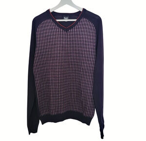 Dolce & Gabbana V-Neck Men Pullover Knit 50% Wool, 50% Polyacrylic Size L